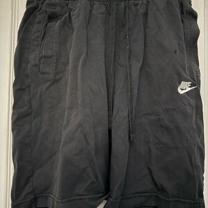 Nike Black Athletic Shorts with Elastic Waistband
